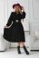 Elegant midi dress - color selection - Barva: Black, Velikost: 42