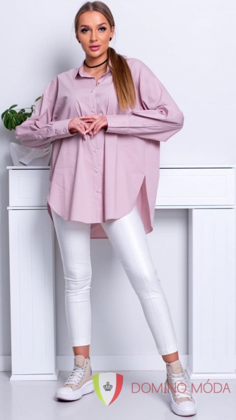 Dámská oversize košile s dlouhým rukávem