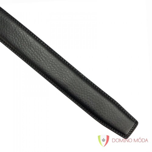 Men's leather belt KC 004 - black - Velikost: 52/130