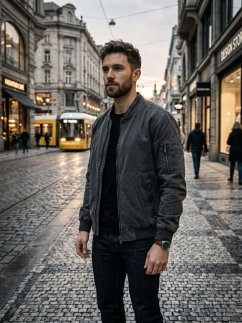 Men's urban bomber jacket - 2 colors