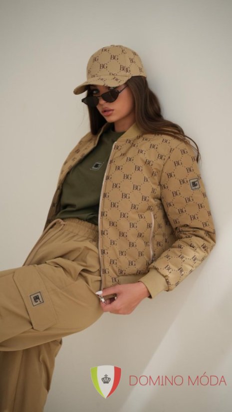 Dámská bomber bunda - Barva: Zelená, Velikost: S