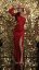 Long shiny dress on one shoulder - 6 colors - Barva: gold, Velikost: 34