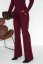 Elegant trousers with elastic waist - Barva: Claret, Velikost: 42