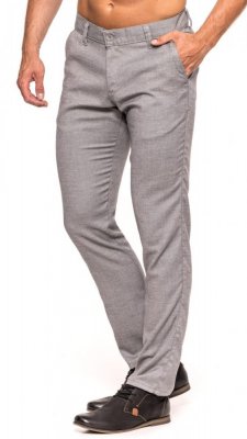 Men's elegant trousers - grey
