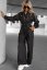 Elegant set – shirt and wide trousers - Barva: Dark blue, Velikost: 2