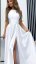 Long satin evening dress - choice of colors - Barva: White, Velikost: 40