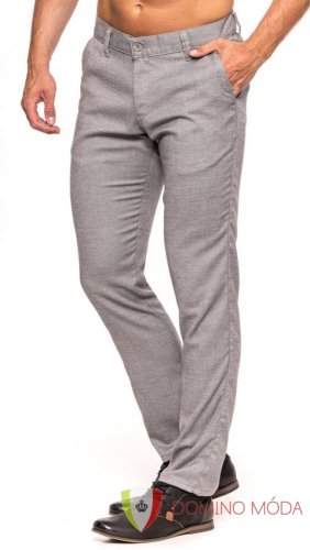 Men's elegant trousers - grey - Velikost: 90/32