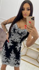 Short party dress with straps - choice of colors