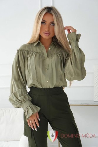 Lightweight shirt blouse - Barva: Brown, Velikost: 2
