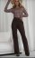 Elegant trousers with elastic waist - Barva: Black, Velikost: 40