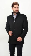 Black elegant winter men's coat - colors