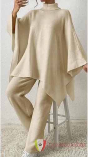 Women's pants with poncho - 2 colors