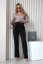 Elegant trousers with elastic waist - Barva: Black, Velikost: 40
