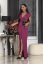 DIANA formal dress with silver applique - Barva: Heavenly blue, Velikost: 34