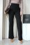 Elegant trousers with elastic waist - Barva: Black, Velikost: 40