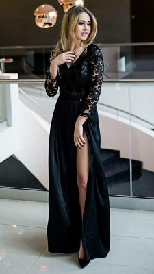 Black formal dress