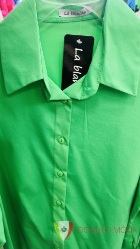 Dámska oversize košeľa - výber farieb - Barva: Púdrová