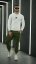 Men's T-shirt - long sleeve - Barva: Green, Velikost: M