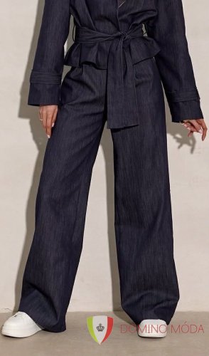 Široké denimové kalhoty