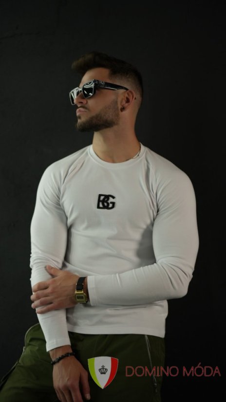 Men's T-shirt - long sleeve - Barva: Green, Velikost: M