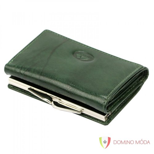 Dámská kožená peněženka - 3 barvy - Barva: Zelená