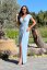 DIANA formal dress with silver applique