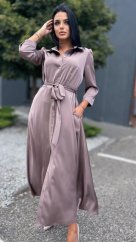 Saténová košilová elegance