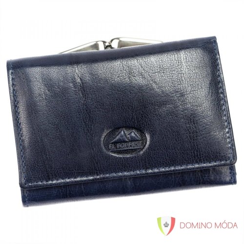 Dámská kožená peněženka - 3 barvy - Barva: Tmavě modrá