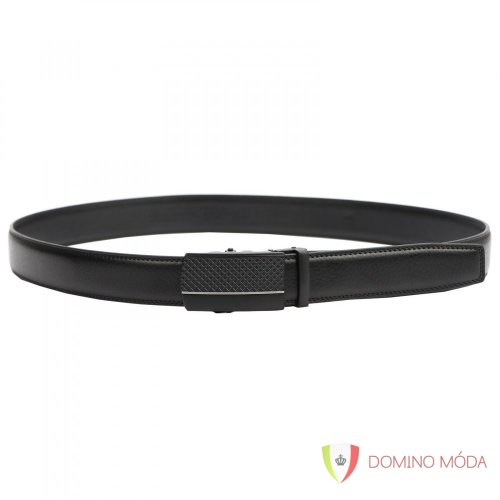 Men's leather belt KL 1033 - black - Velikost: 52/130