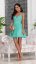 Short party dress LILY - turquoise - Velikost: 34