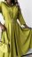 Long women's dress with belt - choice of colorsLong women's dress with belt - choice of colors - Barva: Dark green, Velikost: 36