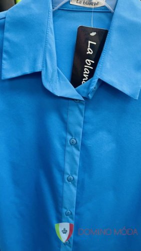 Dámska oversize košeľa - výber farieb - Barva: Modrá