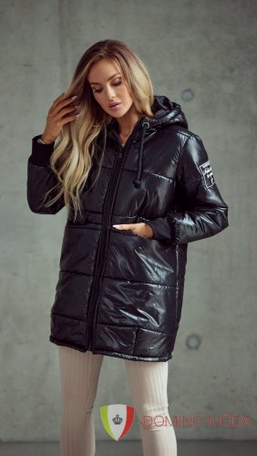 Dámská oversize zimní bunda - černá - Velikost: S