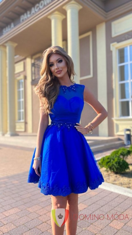 Short women's embroidered party dress - choice of colors