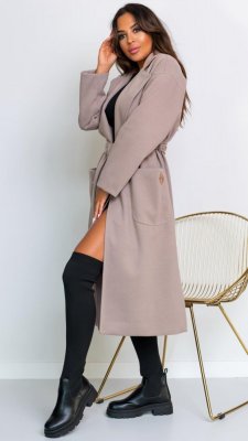 Women's light brown autumn coat