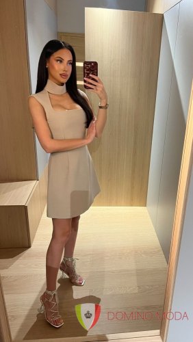 Dámské krátké elegantní šaty - Barva: Černá, Velikost: 40