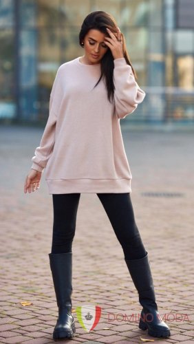 Light women's sweater - choice of colors - Barva: Beige, Velikost: UNI