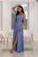 Ball gown NATHALIA /glitter - Barva: Petrol, Velikost: 36