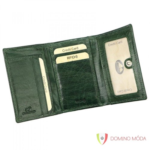 Dámská kožená peněženka - 3 barvy - Barva: Červená