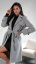 Elegant women's spring trenchcoat with a stripe - 2 colors - Barva: Light brown, Velikost: 40