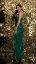 Long shiny dress on one shoulder - 6 colors - Barva: bronze, Velikost: 34