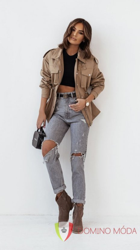 Dámská parka camel