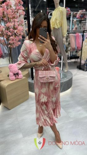 Floral summer dress - Barva: Yellow