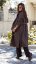 Dámský zimní vlněný kabát - hnědý - Velikost: L