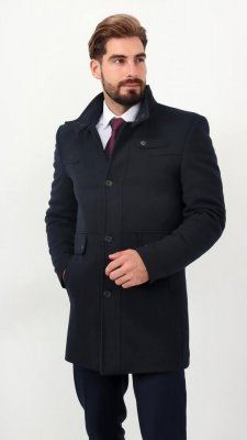 Pánský zimní elegantní kabát - 2 barvy