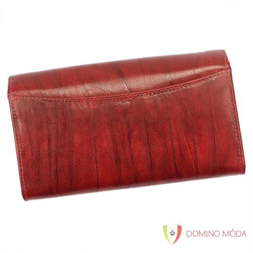 Dámska kožená peňaženka veľká - 3 farby - Barva: Tmavomodrá