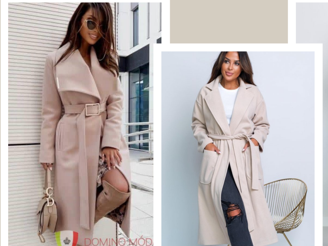 Dámske jesenné kabáty.