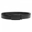 Men's leather belt KL 1033 - black - Velikost: 50/125
