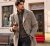 Elegant men's coat with classic lapels