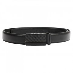 Men's leather belt KL 1033 - black